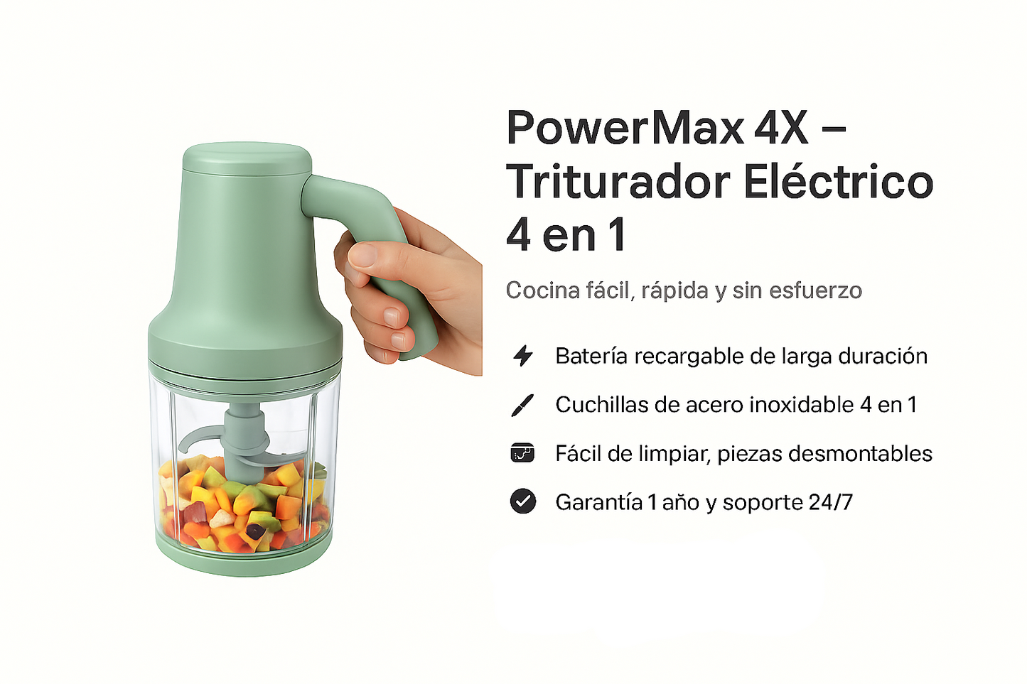 Turbo Chop Max – El Cortador  de verduras más rápido