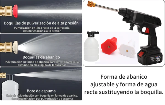 HIDROLAVADORA  DE ALTA PRECION  INALÁMBRICA  E-Wash  –  ¡Revoluciona tu limpieza!
