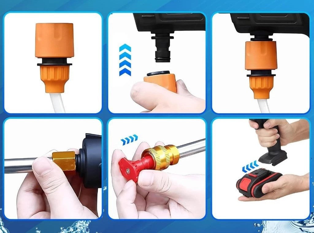 HIDROLAVADORA  DE ALTA PRECION  INALÁMBRICA  E-Wash  –  ¡Revoluciona tu limpieza!